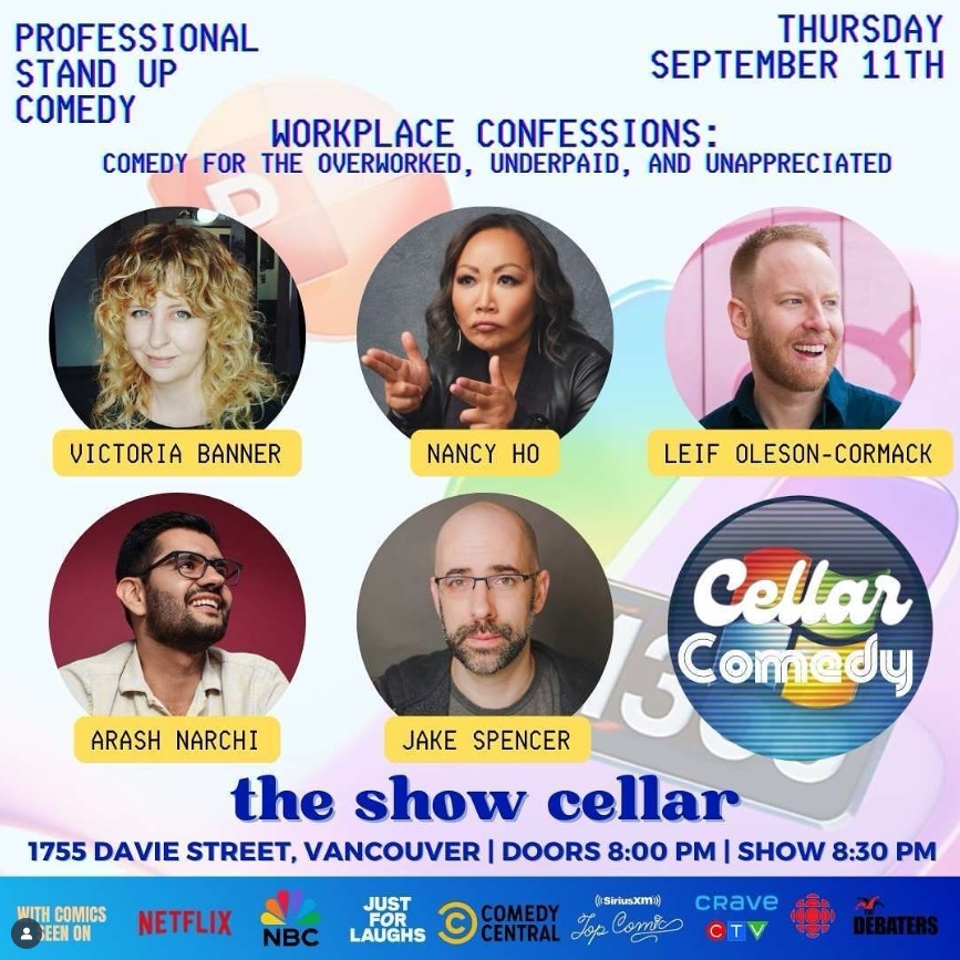 a show with victoria banner on it